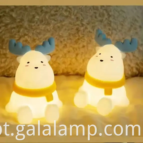 Pequena luz da noite batendo palmas - lâmpada de mesa LED para crianças